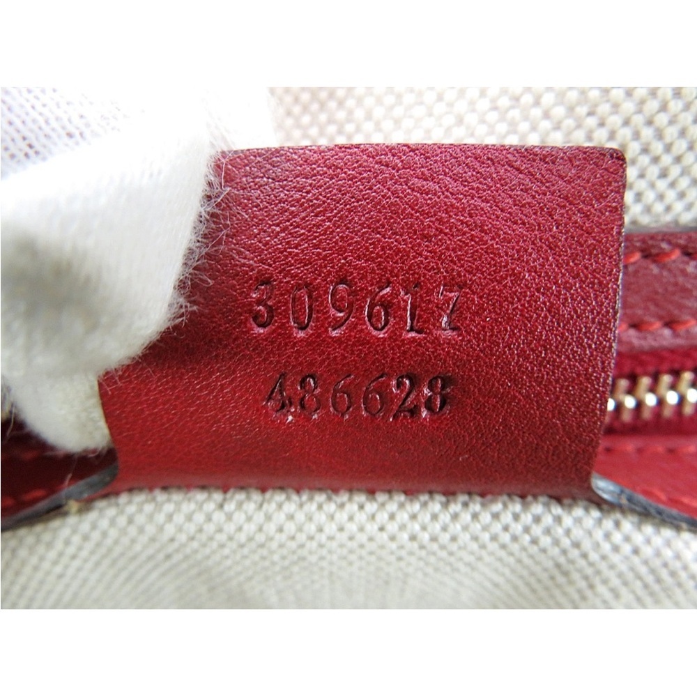 Gucci Glossy Red Satchel Bag - Picture 16 of 16